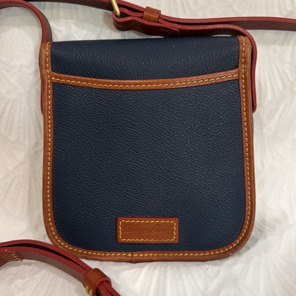 Dooney & Bourke Dark Blue and Tan Crossbody Bag - Picture 5 of 12
